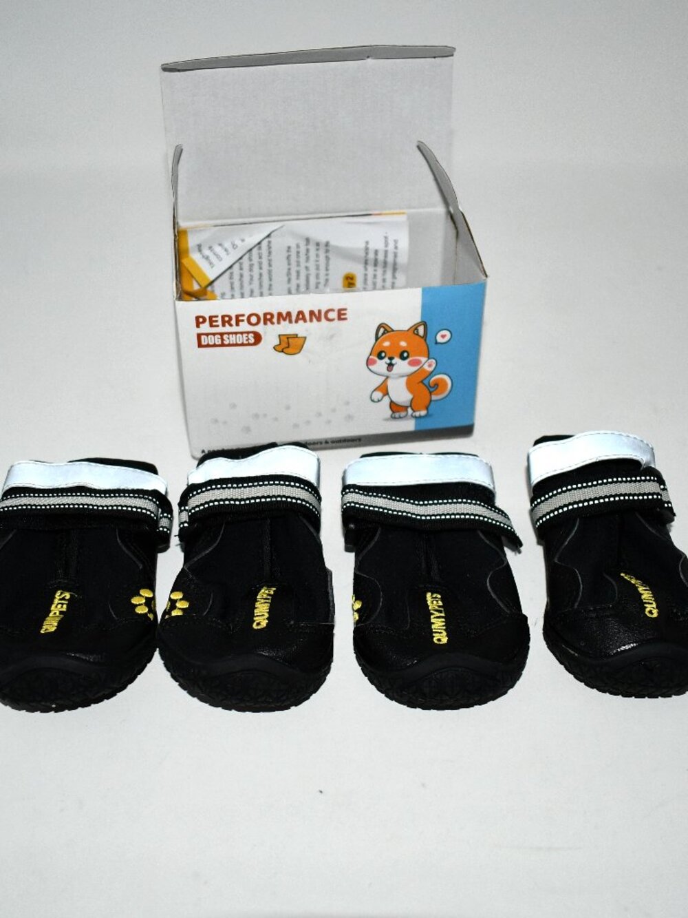 QUMY Dog Shoes – Size 3 - Medium Dog Boots & Paw Prot, Water-Resistant, Skid-Res